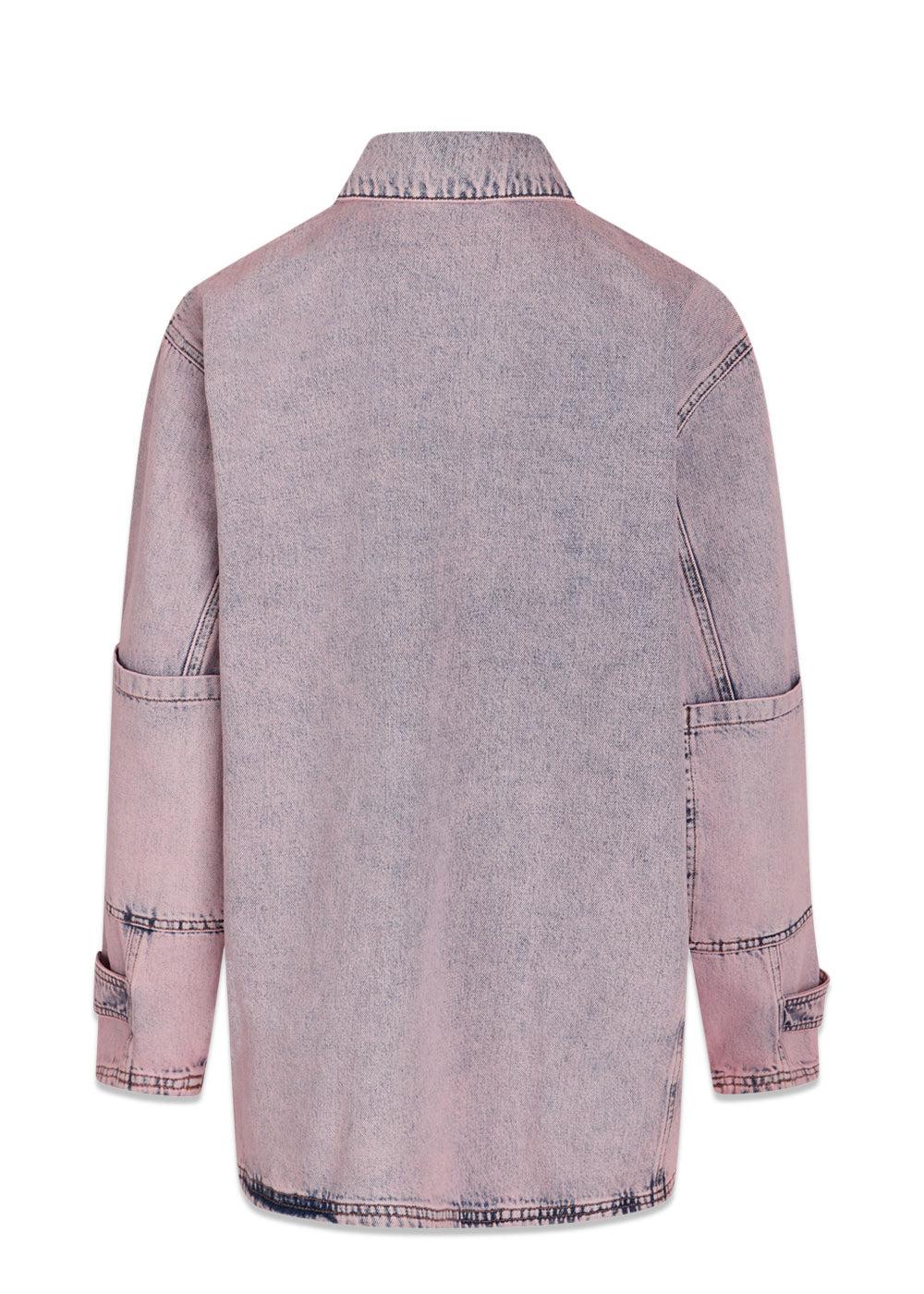 Color Denim Johnny Jacket - Vintage Purple-Outerwear-Mads Nørgaard-Butler Loftet