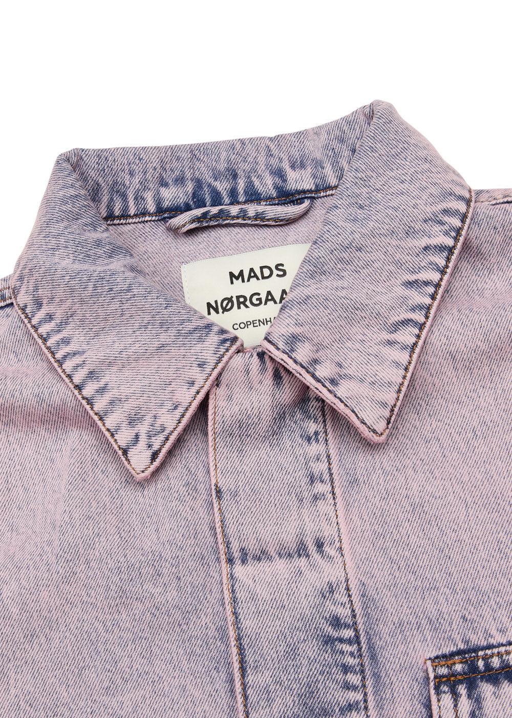 Color Denim Johnny Jacket - Vintage Purple-Outerwear-Mads Nørgaard-Butler Loftet