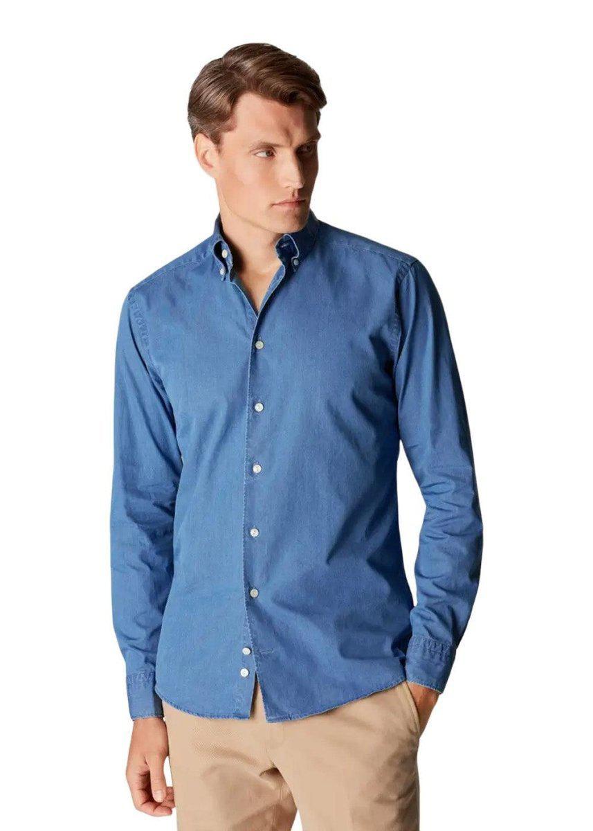 Contembery-Lightweight Denim - Mid Blue Shirts83_10000328526_MIDBLUE_427313582241987- Butler Loftet