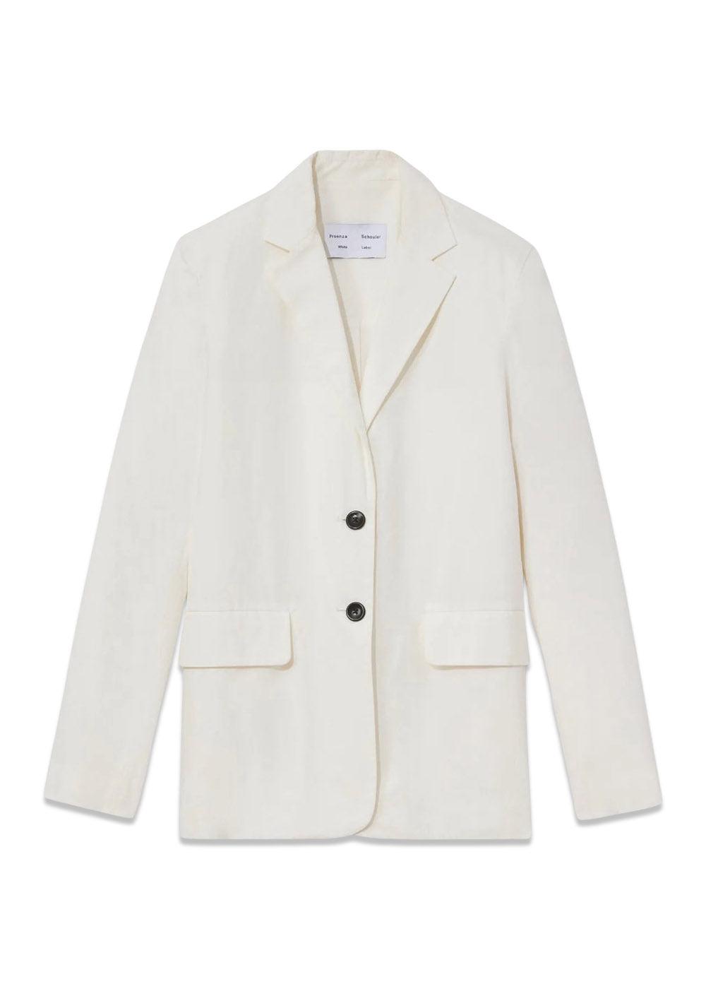 Proenza Schoulers Cotton Linen Blazer - Off White. Køb blazers her.