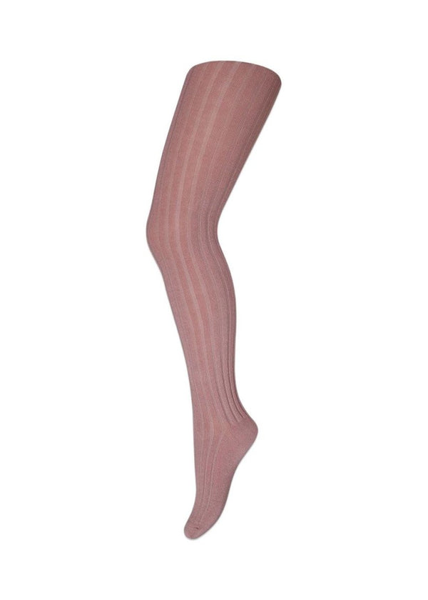 MP Denmarks Cotton rib tights - Rose Grey. Køb accessories her.