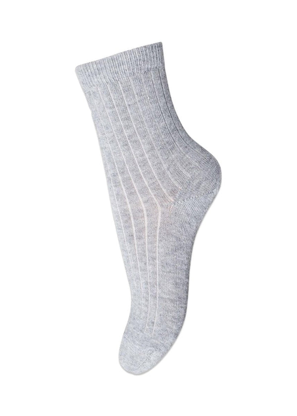 MP Denmarks Cotton socks - Grey Melange. Køb accessories her.