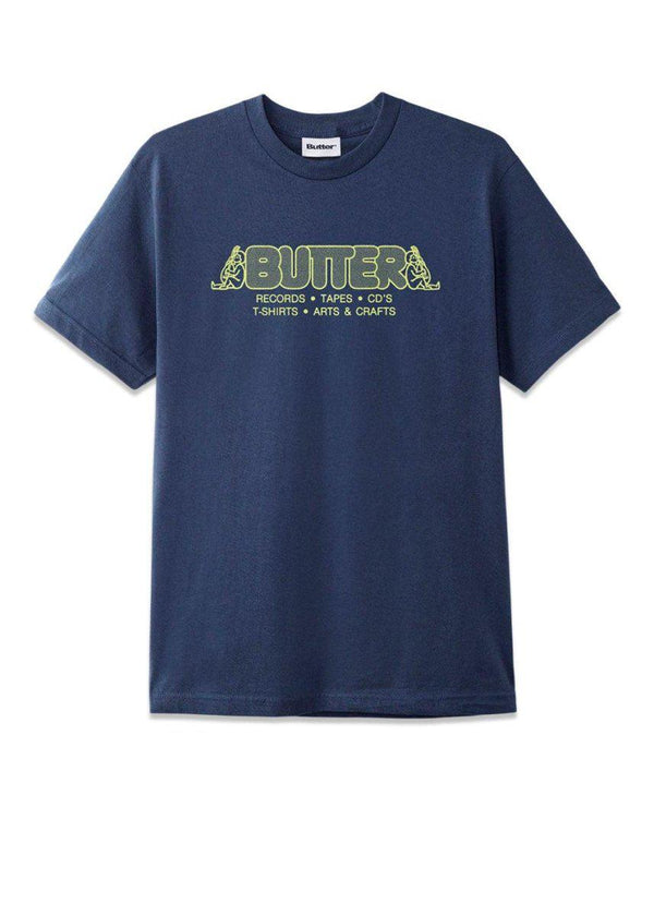 Butter Goods' Crafts Tee - Denim. Køb t-shirts her.