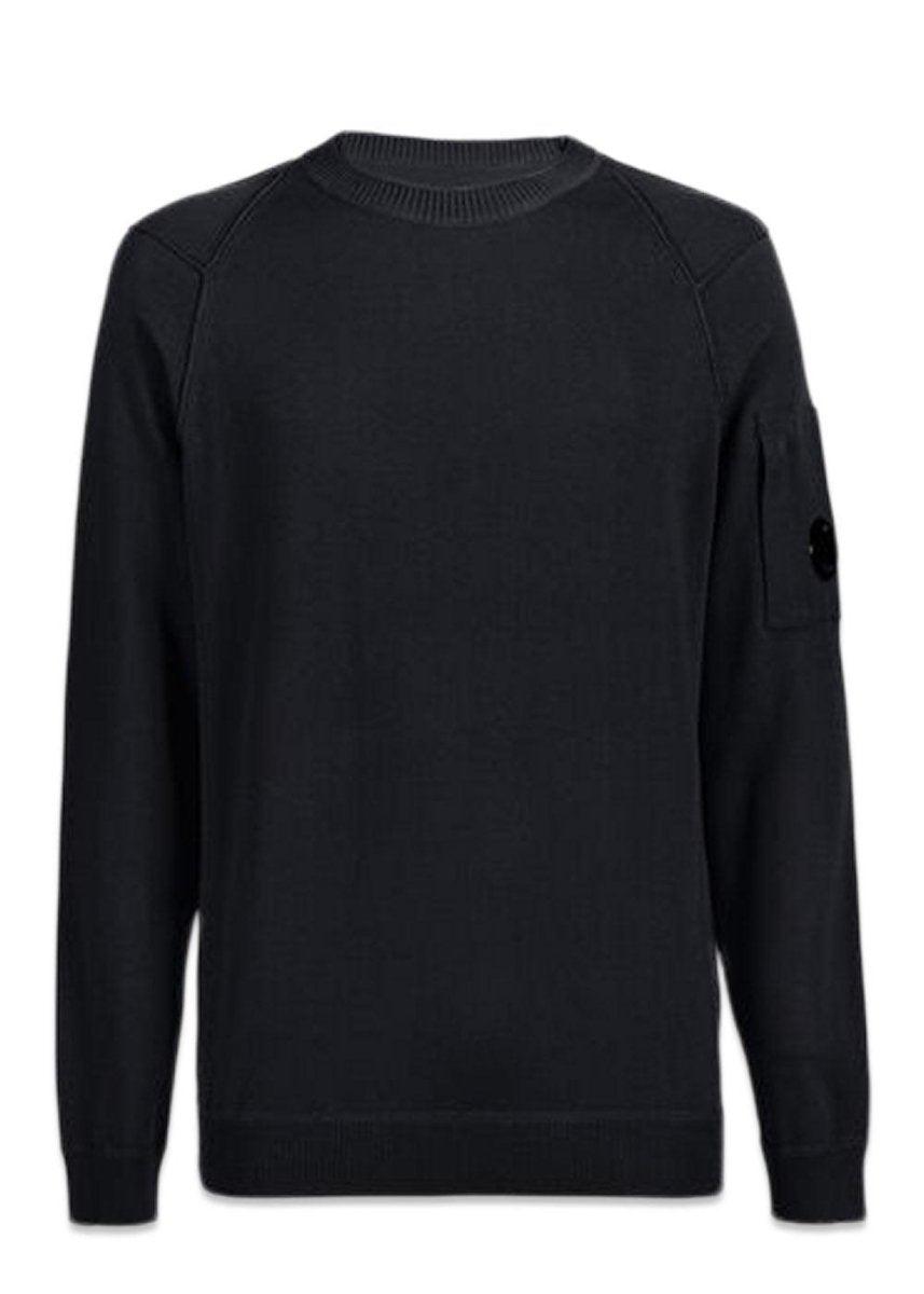 C.P. Companys Crew Neck - Black. Køb strik her.