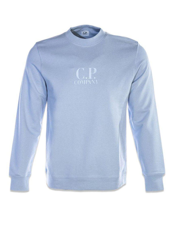 C.P. Companys Crew Neck - Logo - Sky Blue. Køb sweatshirts her.