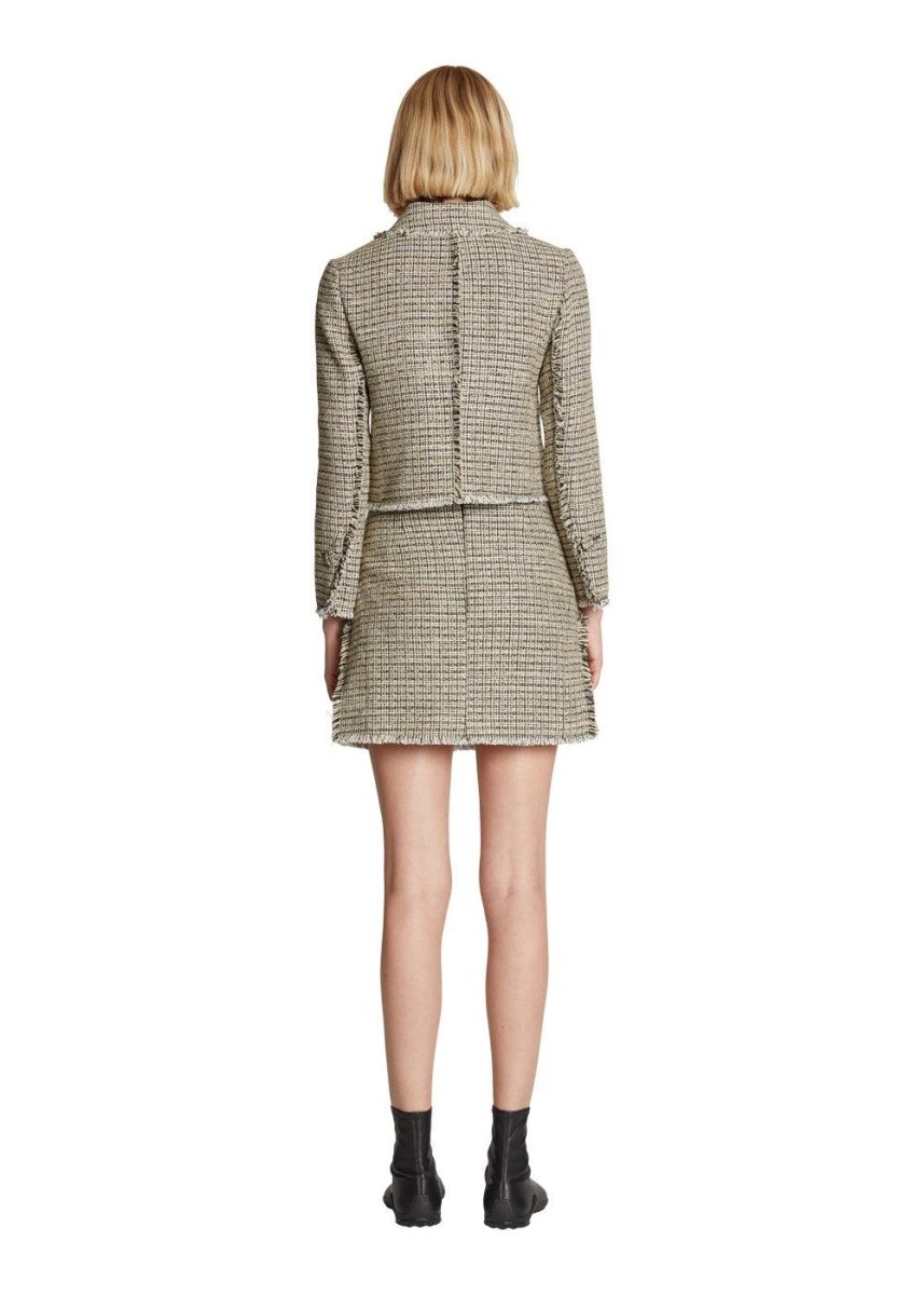 Cropped Tweed Jacket - Yellow Multi Outerwear842_WL2312054_YELLOWMULTI_4888209547324- Butler Loftet
