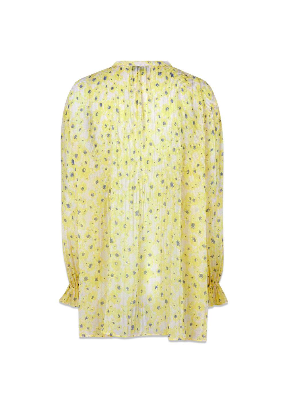 CruzMD print shirt - Aqua Yellow Flower