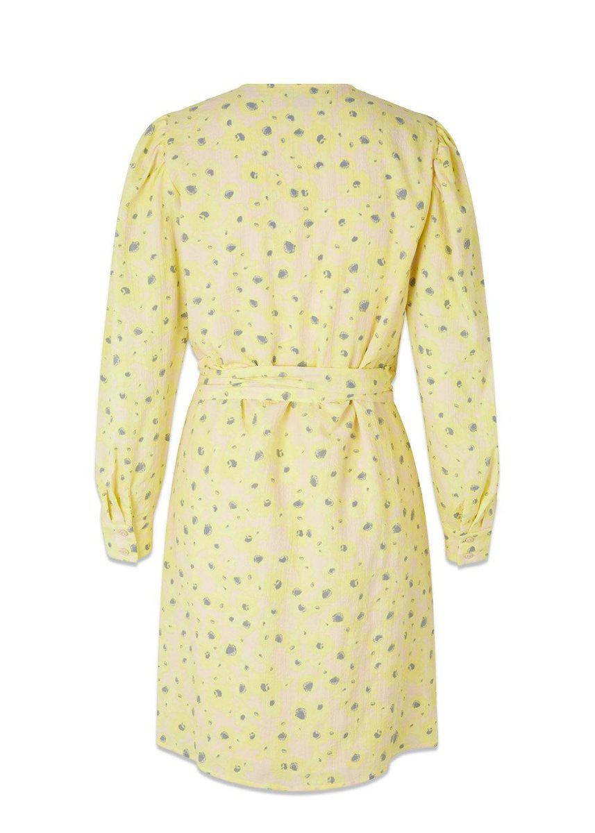 CupidMD print dress - Aqua Yellow Flower Dress100_56875_Aquayellowflower_XS5714980223544- Butler Loftet