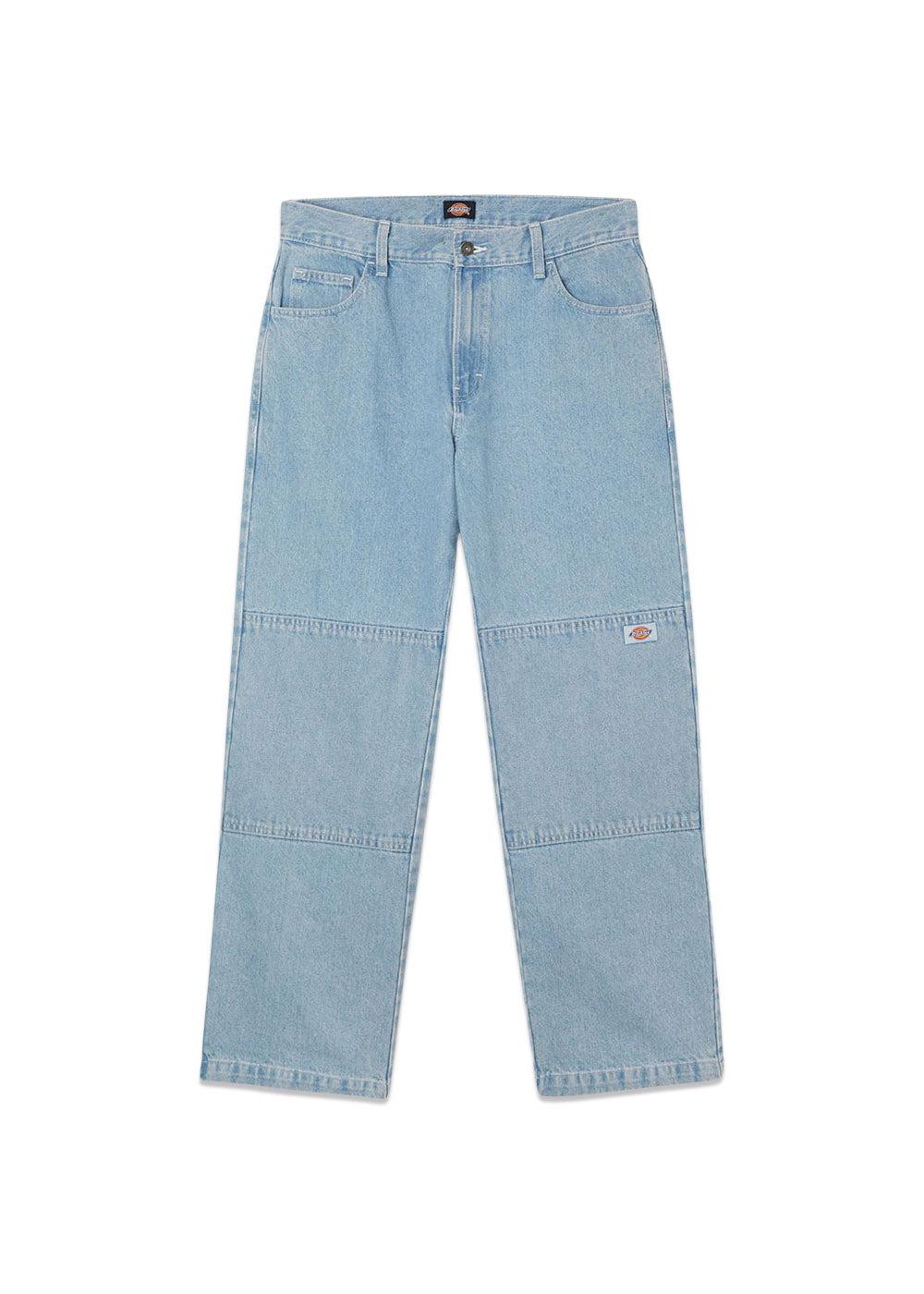 Dickies' DOUBLE KNEE DENIM PANT - Light Wash. Køb jeans her.