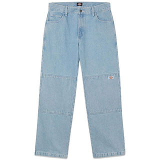 Dickies' DOUBLE KNEE DENIM PANT - Light Wash. Køb jeans her.