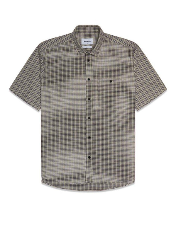 Woodbirds Dads Check Shirt - Light Sand. Køb shirts her.