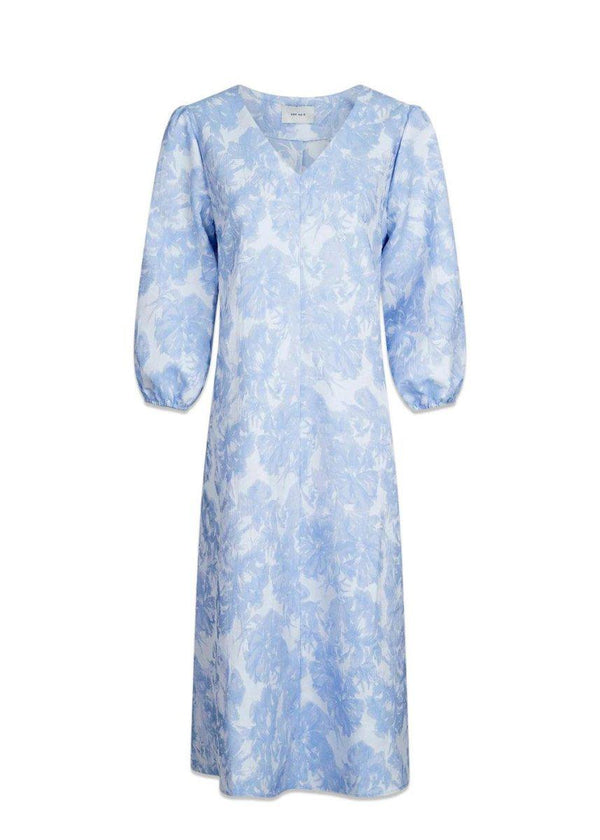 Neo Noirs Delfina Dress - Light Blue. Køb kjoler her.