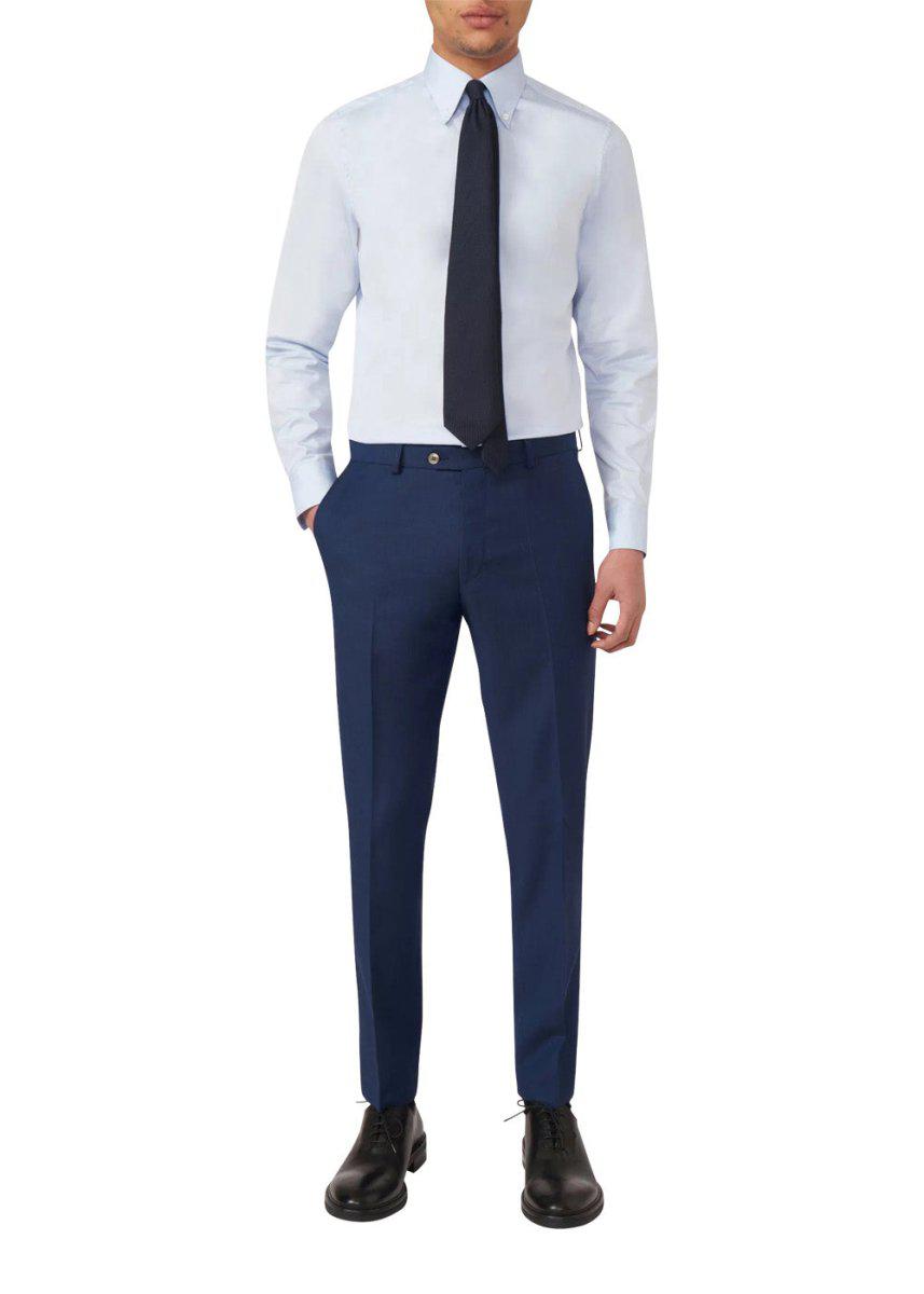 Denz Trousers - Blue Pants755_51703800_BLUE_442999001295608- Butler Loftet