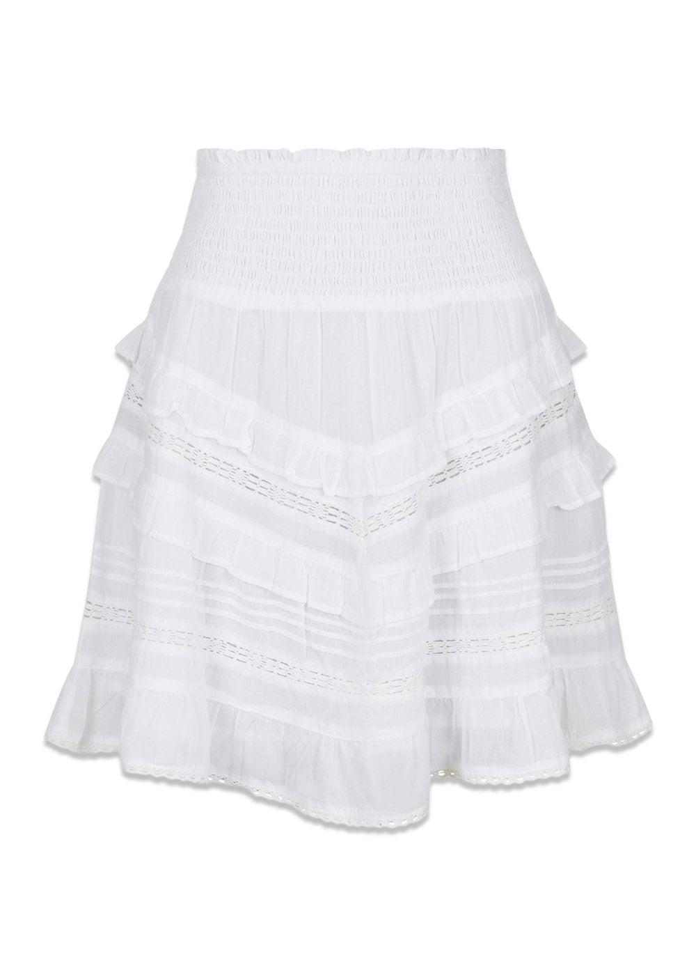 Neo Noirs Donna S Voile Skirt - White. Køb skirts her.