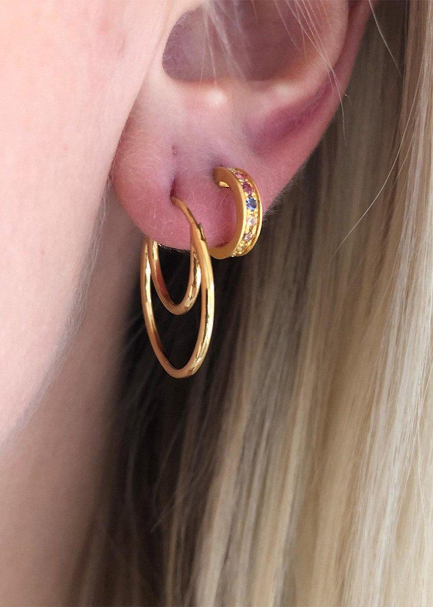 Double Creol Earring Gold - Gold Jewellery704_1136_GOLD_SINGLE5712778011151- Butler Loftet