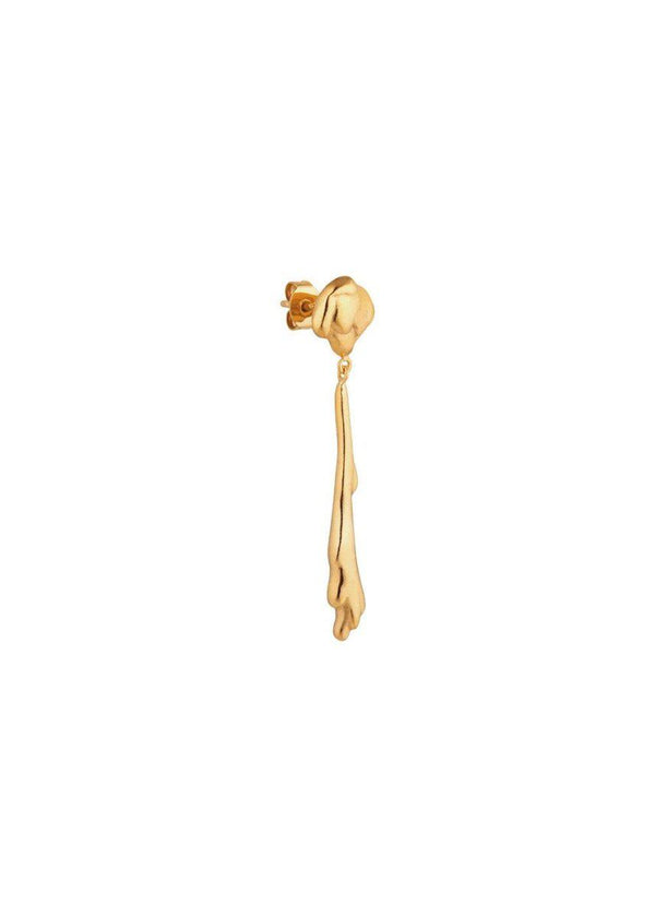 Jane Kønigs Drippy Earring with Drop Pendant - Gold. Køb smykker her.