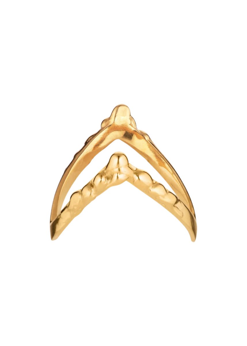 Drippy V-Ring - Gold Jewellery759_DVR-AW22-G_Gold_465715180147234- Butler Loftet