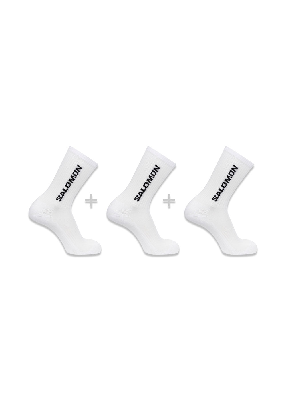 Salomons EVERYDAY CREW 3-PACK-WHITE-WHITE-WHITE - White / White / White. Køb socks/stockings her.