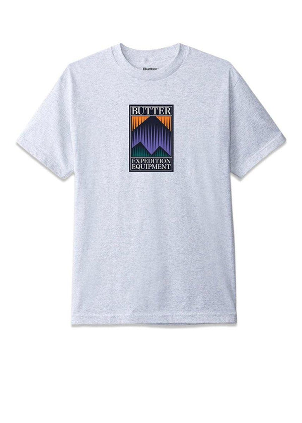 Butter Goods' EXPEDITION TEE - Ash Grey. Køb t-shirts her.