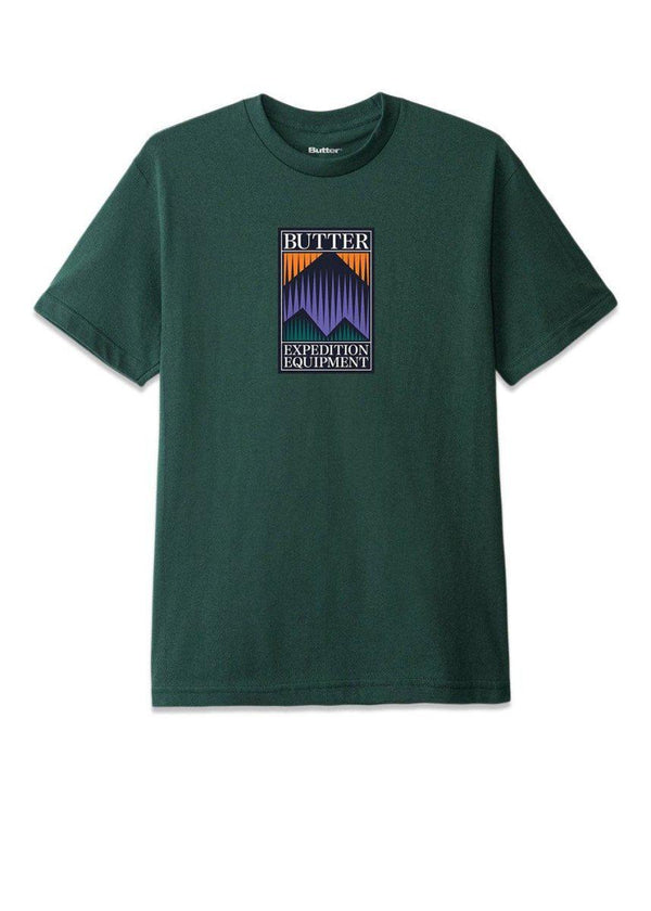 Butter Goods' EXPEDITION TEE - Forest Green. Køb t-shirts her.