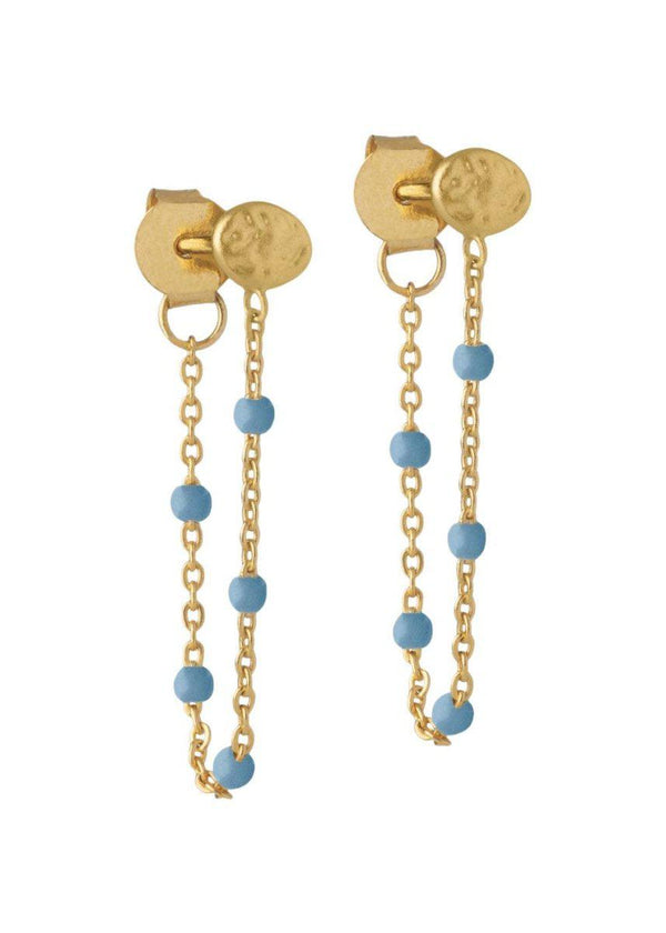 ENAMEL Copenhagens Earring, Lola - Blue. Køb accessories her.