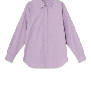 Graumanns Ebba Shirt - Cotton - Lavender. Køb blouses her.
