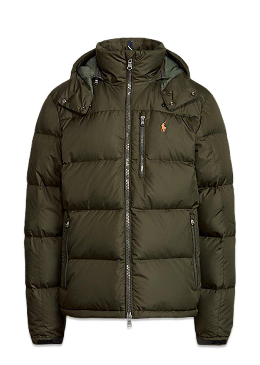 Ralph Laurens Elcap Down Fill Jacket - Olive Green. Køb overtøj her.