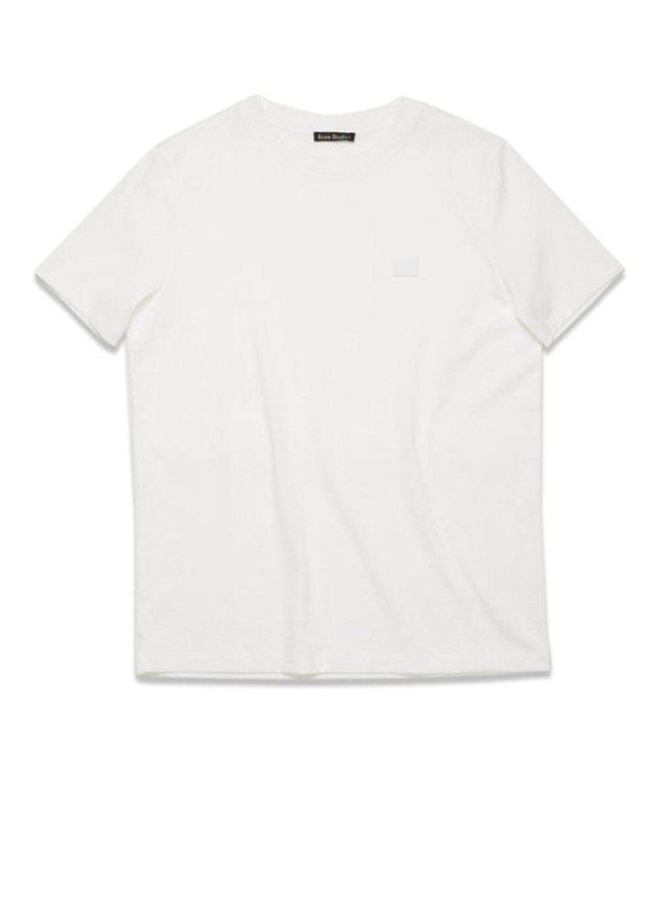 Acne Studios' Ellison Face - Optic White. Køb t-shirts her.