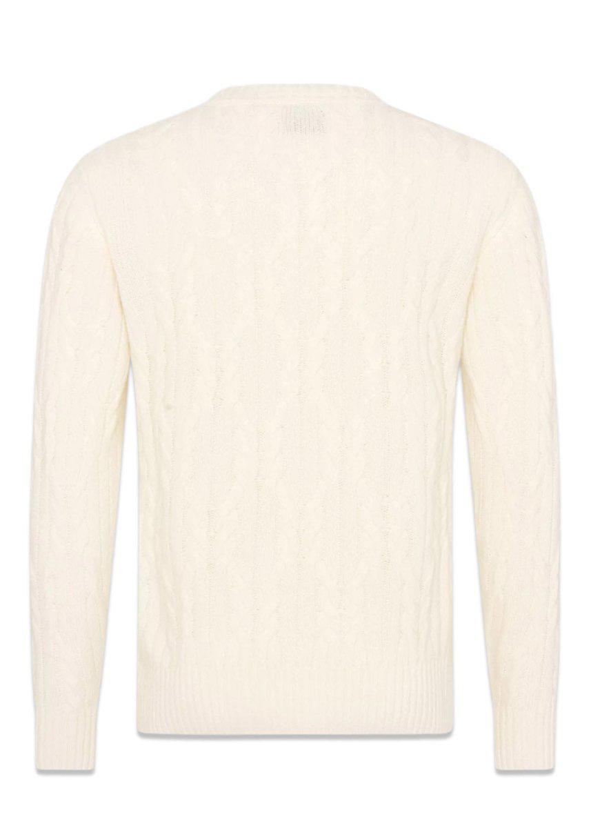 Emmet Roundneck - White Shell Knitwear755_66854954_WhiteShell_M7313142794564- Butler Loftet