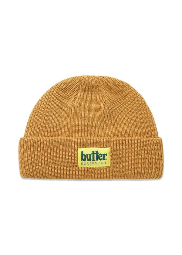 Butter Goods' Equipment beanie - Tan. Køb huer her.