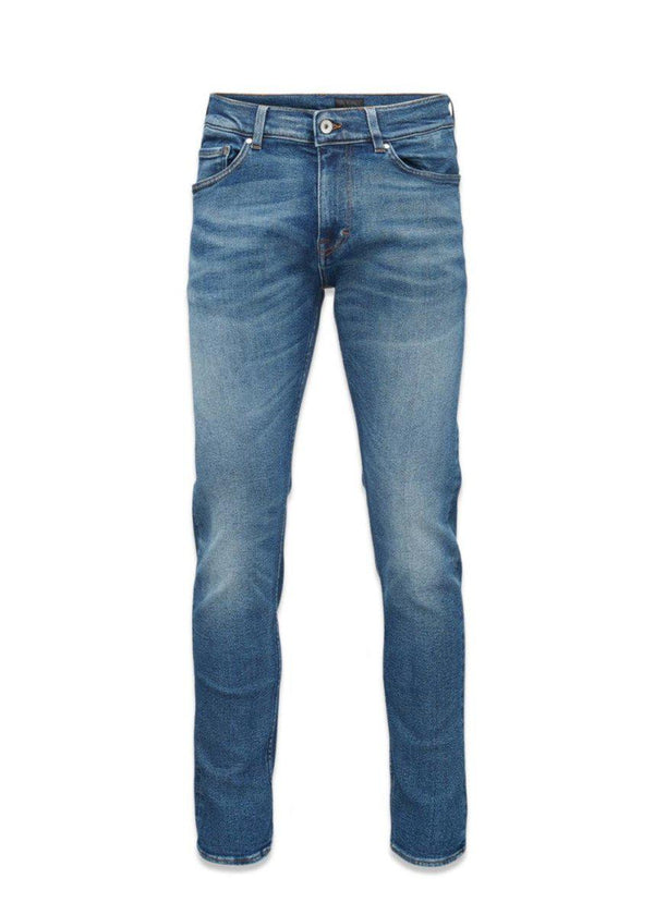 Tiger of Swedens Evolve Stone Wash - Dust Blue. Køb jeans her.