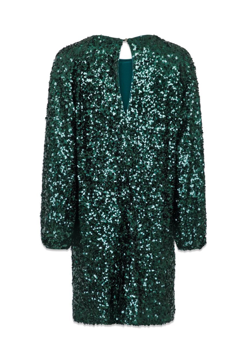Ezra Fall Sequins Dress - Dark Green Dress812_159208_Darkgreen_345711554830030- Butler Loftet