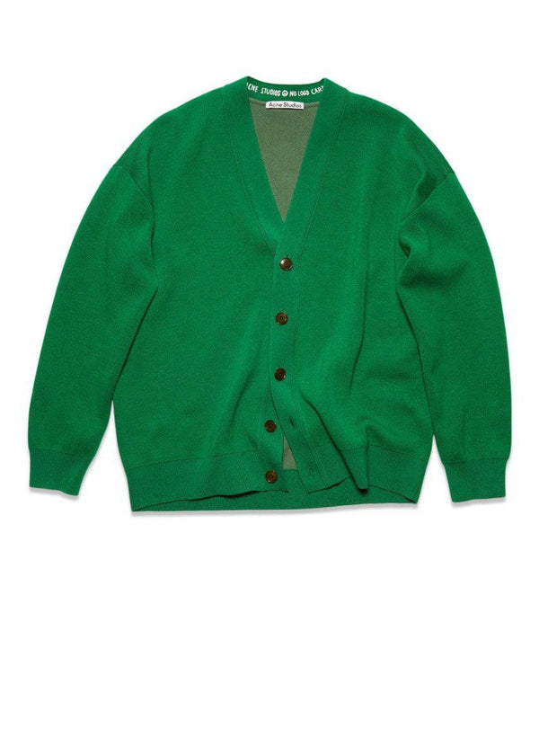 Acne Studios' FN-MN-KNIT000372 - Electric Green. Køb strik her.