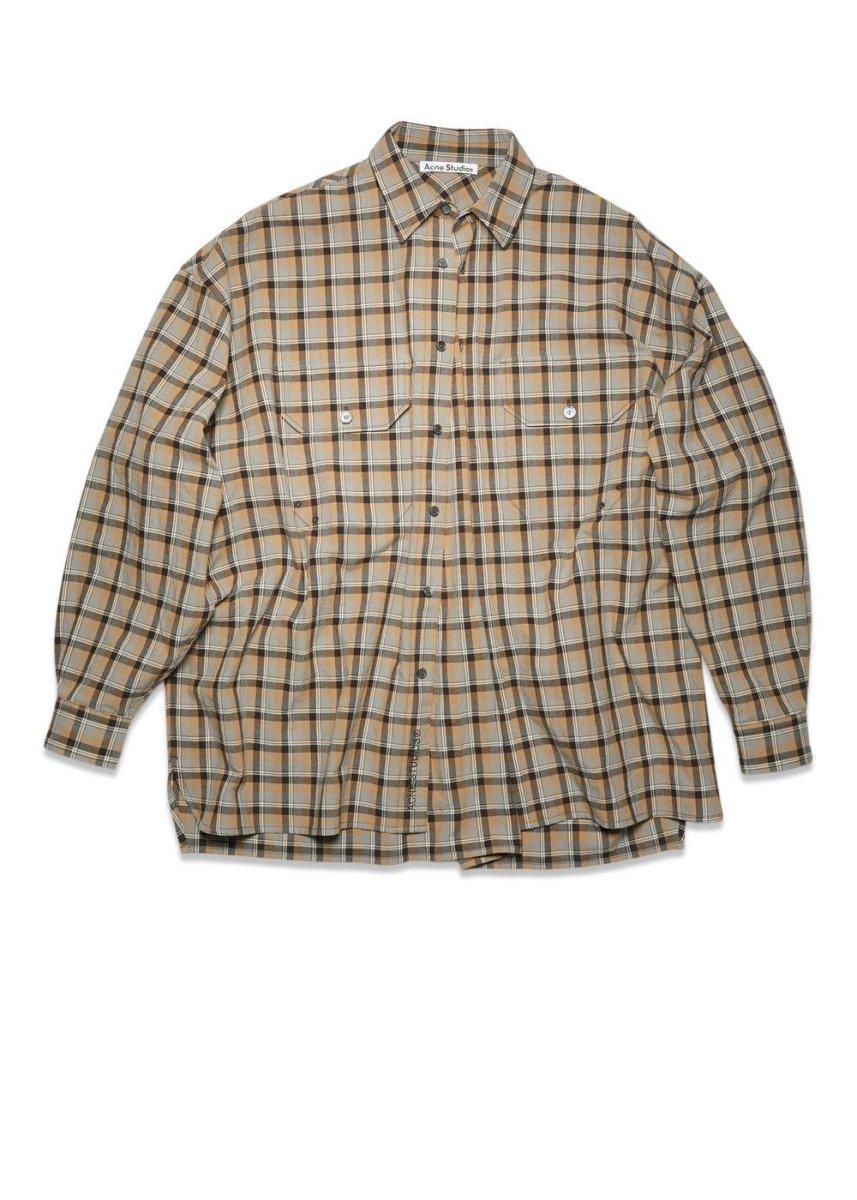 Acne Studios' FN-MN-SHIR000418 - Brown/Grey. Køb shirts her.