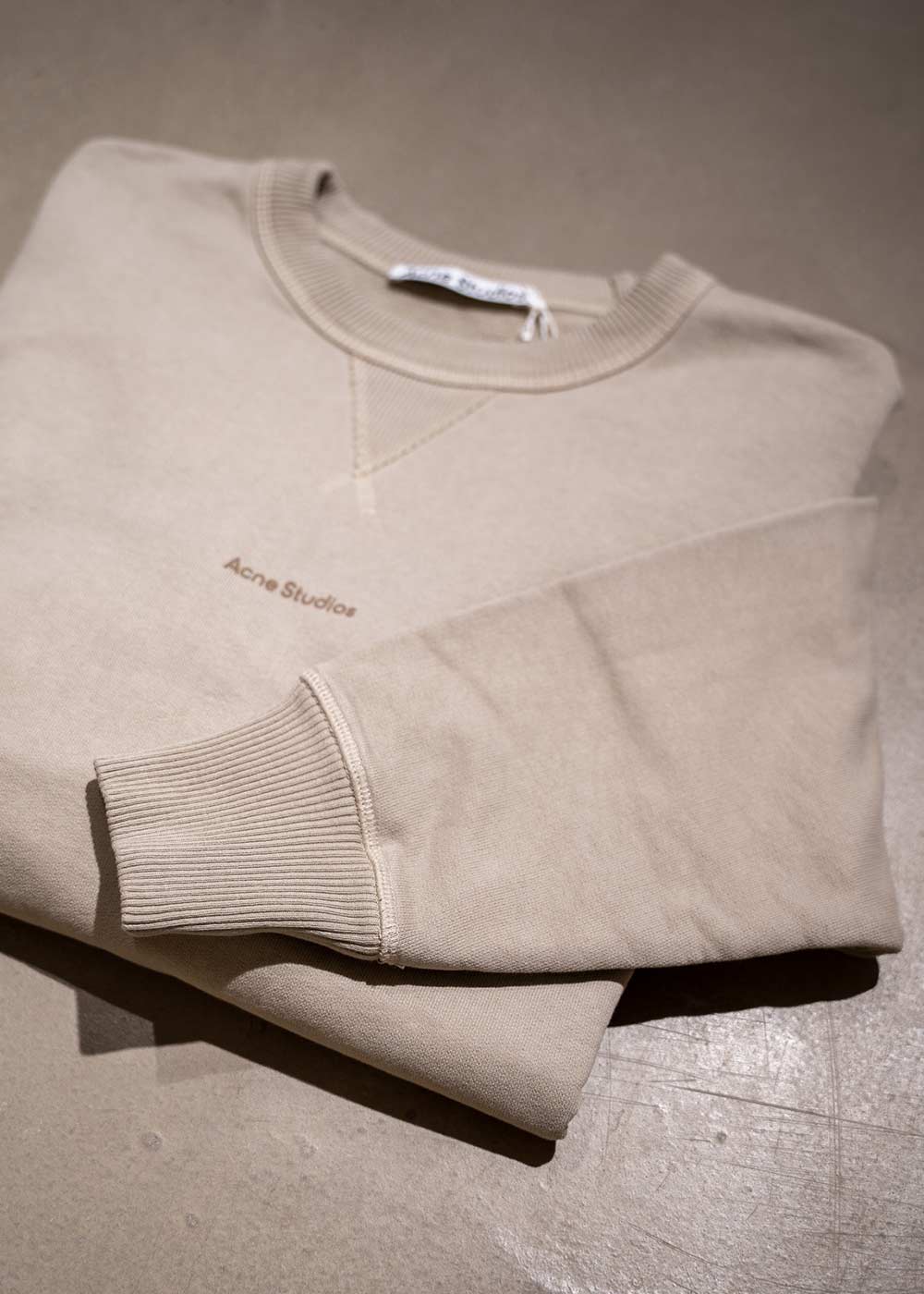 FN-MN-SWEA000260 - Oyster Grey-Sweatshirts-Acne Studios-Butler Loftet