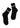 Acne Studios' FN-UX-ACCS000078 - Black Satin/Grey. Køb socks/stockings her.