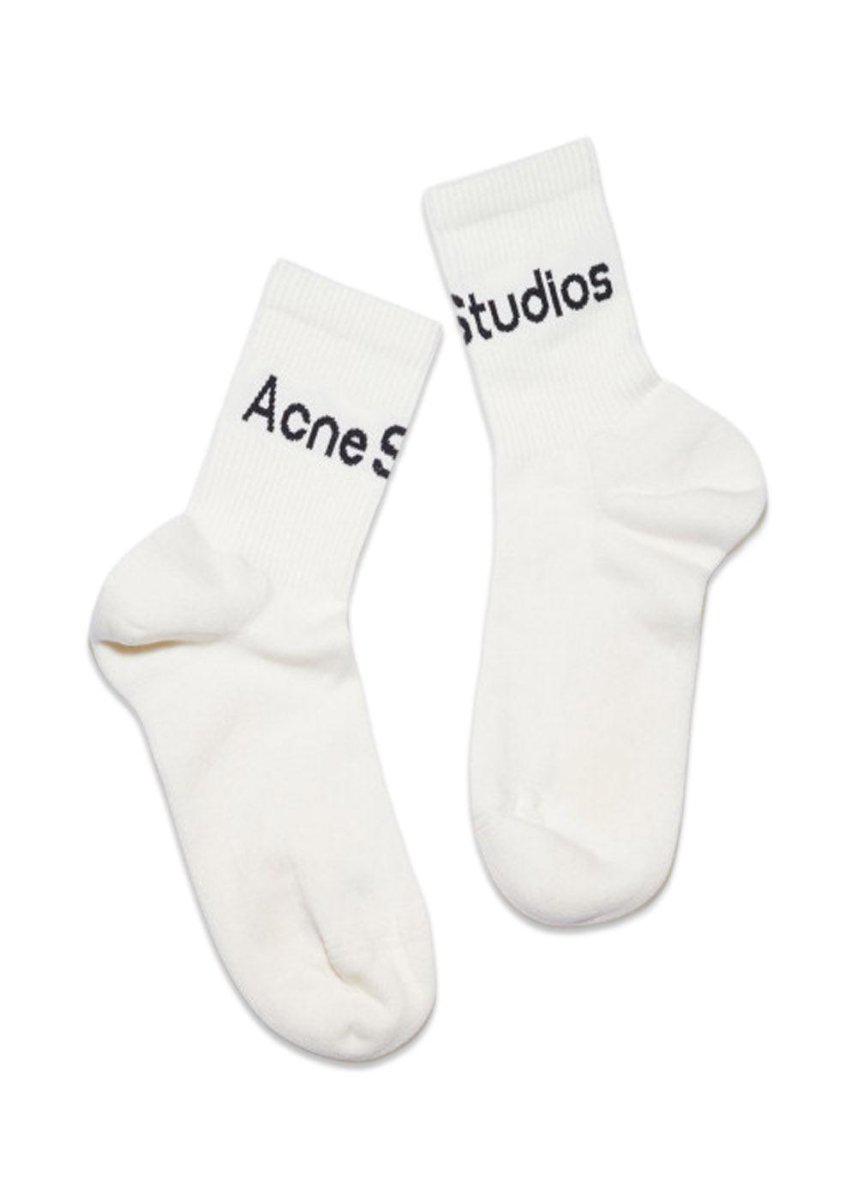 Acne Studios' FN-UX-ACCS000078 - White/Charcoal. Køb socks/stockings her.