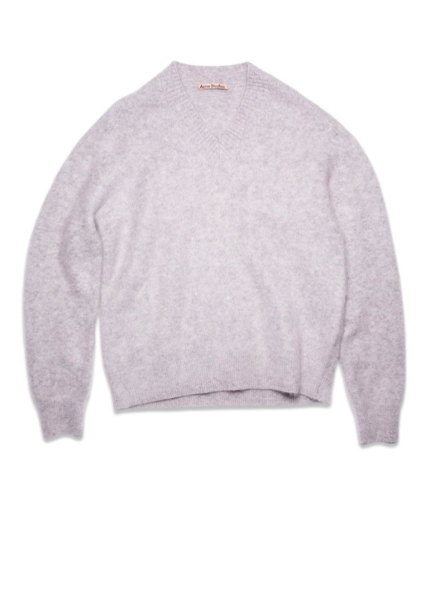 Acne Studios' FN-WN-KNIT000369 - Dusty Lilac. Køb strik her.