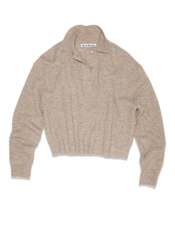 Acne Studios' FN-WN-KNIT000457 - Mushroom Beige. Køb strik her.