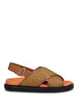 Marnis FUSSBETT - Orange+Brown. Køb sandaler her.