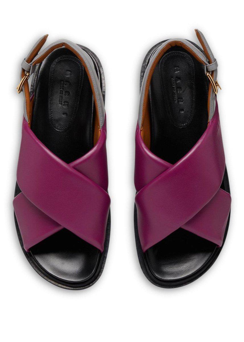 Marnis FUSSBETT SHOE - Purple/Dolphin. Køb sandaler her.