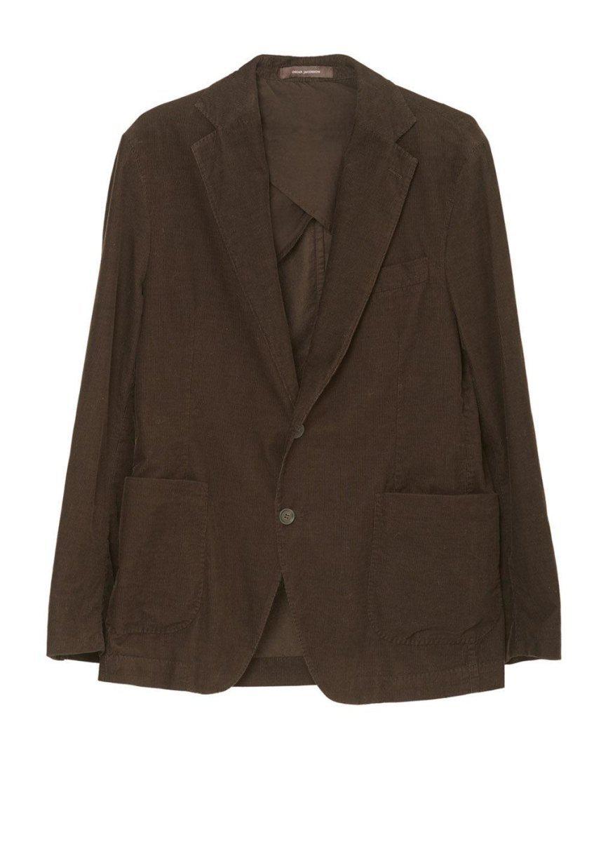 Oscar Jacobsons Ferry Patch Blazer - Brown. Køb blazers her.