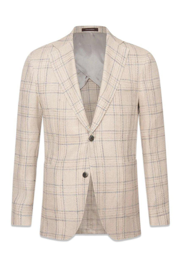 Oscar Jacobsons Ferry Patch Soft Blazer - Shy White. Køb blazers her.