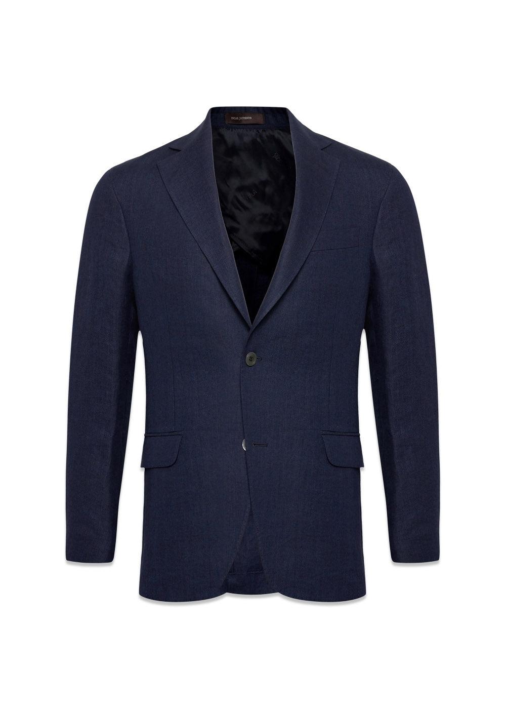 Oscar Jacobsons Ferry Soft Denz Suit - Navy. Køb jakkesæt her.
