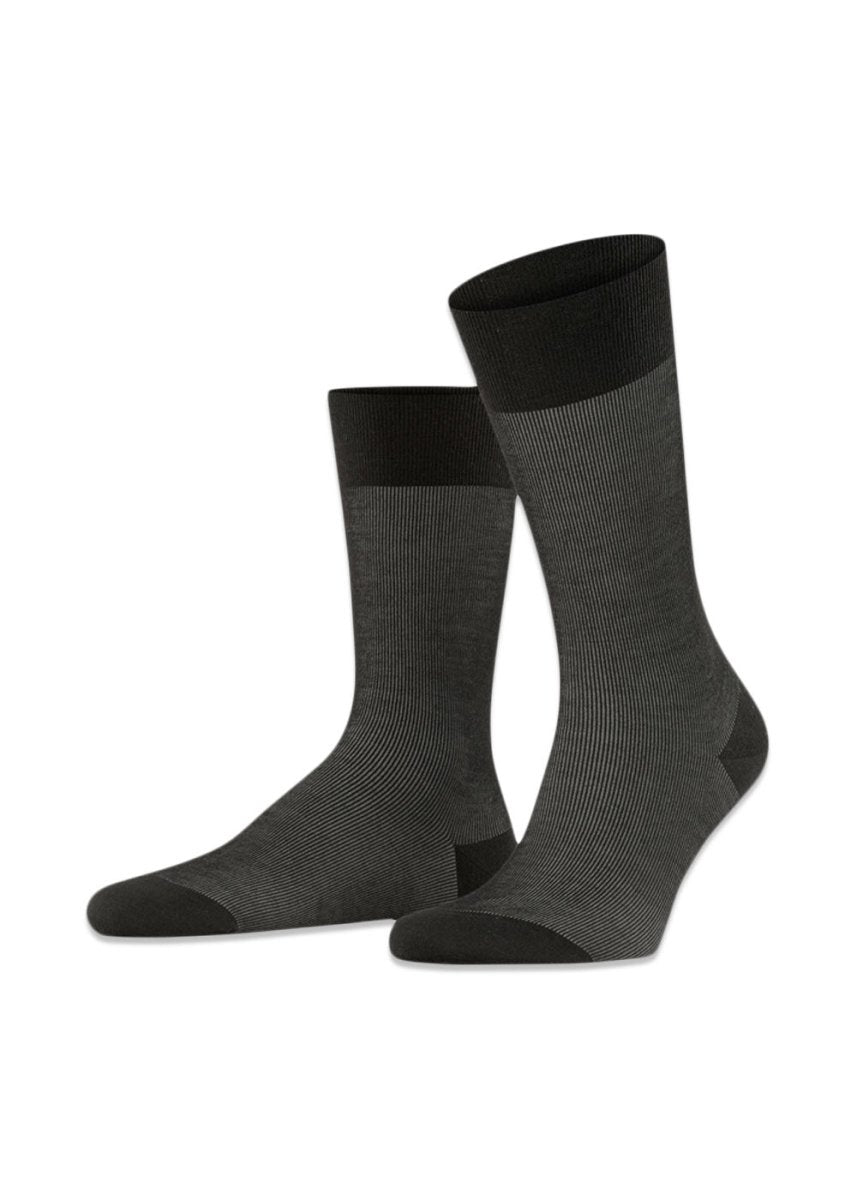 Falkes Fine S Wool SO - Black. Køb socks/stockings her.
