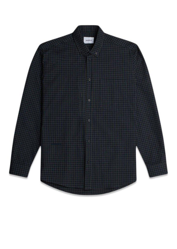 Woodbirds Fling check Shirt - Dark Green. Køb shirts her.