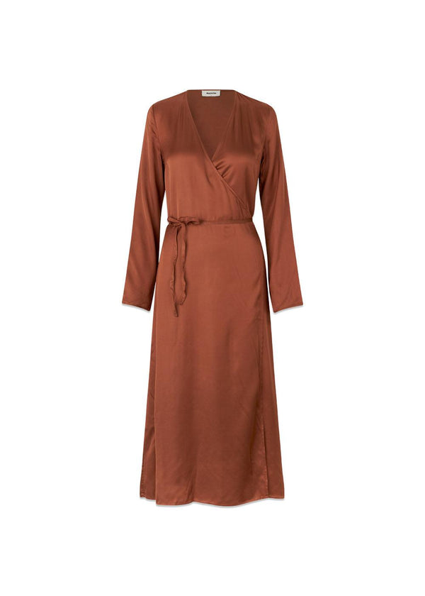 Modströms FloreMD wrap dress - Maple. Køb kjoler her.