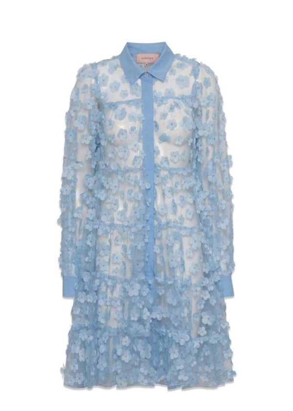 HUNKØN's Florentina Layer Dress - Light Blue. Køb kjoler her.