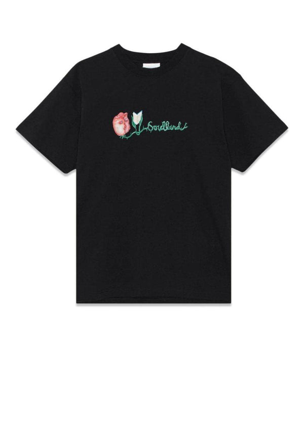 Soullands Flower Logo T-shirt - Black. Køb t-shirts her.