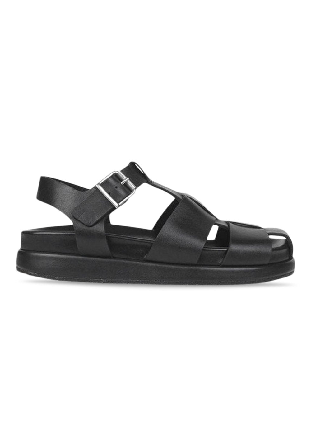 Angulus' Fodseng sandal med spænde - Black. Køb sandaler her.
